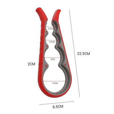 LMETJMA üvegnyitó gyenge kezekhez 5 az 1-ben többfunkciós konzervnyitó sörnyitó készlet csúszásmentes szilikon fogantyúval JT175