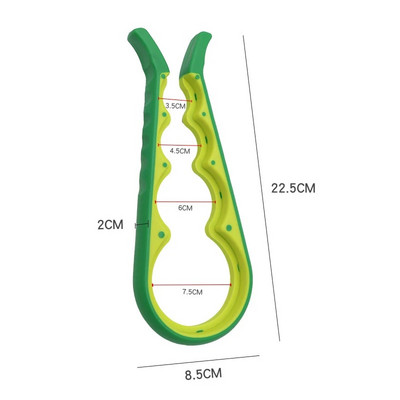 LMETJMA üvegnyitó gyenge kezekhez 5 az 1-ben többfunkciós konzervnyitó sörnyitó készlet csúszásmentes szilikon fogantyúval JT175
