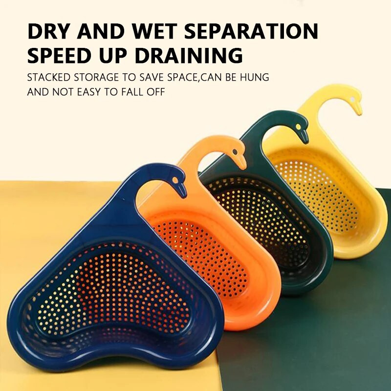 Filtru chiuveta de bucătărie Coș de scurgere lebădă Filtru de gunoi Suport suspendat multifuncțional Coș de scurgere multifuncțional Accesoriu pentru chiuvetă