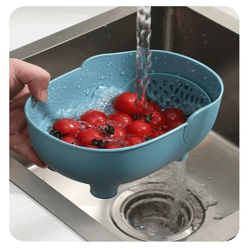 Dramblio kanalizacijos krepšelis Daugiafunkcis virtuvės laikymo kanalizacijos laikiklis Buitinis vaisių ir daržovių krepšelis Plastikinis išleidimo krepšelis