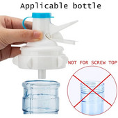 2 iepakojumu ūdens padeves vārsts, ūdens krūzes dozatora vārsts Ūdens krūzes vāciņš pudeles izteka atkārtoti lietojams plastmasas tapas jaucējkrāns