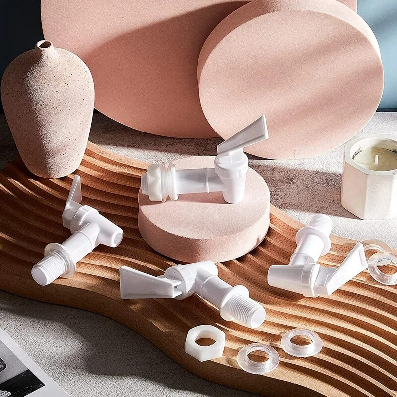 4 bucăți de schimb pentru răcitor robinet ulcior pentru sticlă de apă, set de robinet dozator, dozator reutilizabil pentru băuturi cu apă