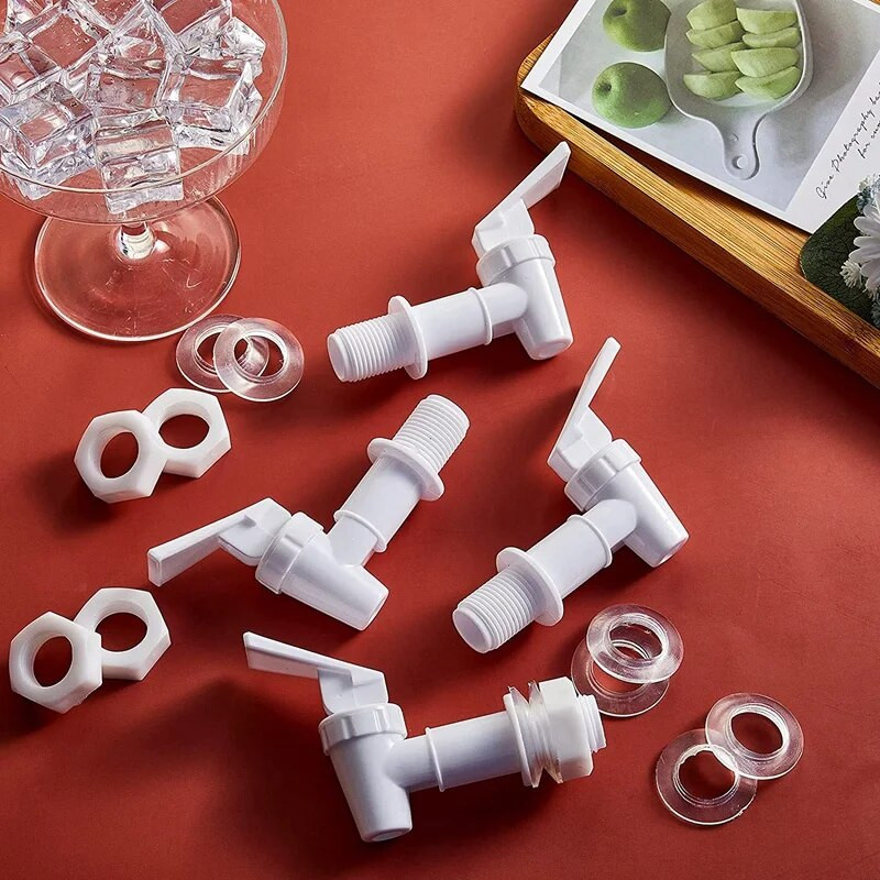 4 bucăți de schimb pentru răcitor robinet ulcior pentru sticlă de apă, set de robinet dozator, dozator reutilizabil pentru băuturi cu apă