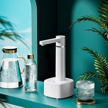 Интелигентен автоматичен диспенсер за вода с 3 предавки, USB електрическа водна помпа със стойка Интелигентен диспенсер за помпа за бутилка вода за домашна кухня