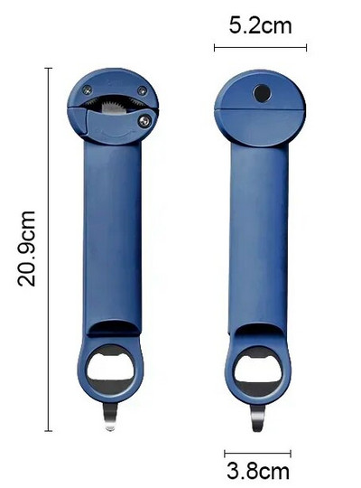 2,5-9,5 cm-es állítható fedéllel többfunkciós visszahúzható sörnyitó rozsdamentes acél doboznyitó boros sörnyitó konyhai kütyü