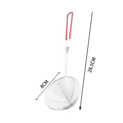 Aixiangru raudonos rankenos sietelis, nerūdijančio plieno burbulinis arbatos kiaurasamtis, Boba pieno arbatos šaukštelis, filtro perlas, virtuvės prietaisai