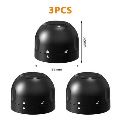 1/2/3 vnt. Vakuuminis raudonojo vyno šampano butelio kamštis Užsandarintas butelio dangtelio kamštis, nepralaidus, nepraleidžiantis šviežumo vyno butelio kamštis