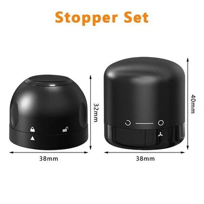 1/2/3 vnt. Vakuuminis raudonojo vyno šampano butelio kamštis Užsandarintas butelio dangtelio kamštis, nepralaidus, nepraleidžiantis šviežumo vyno butelio kamštis