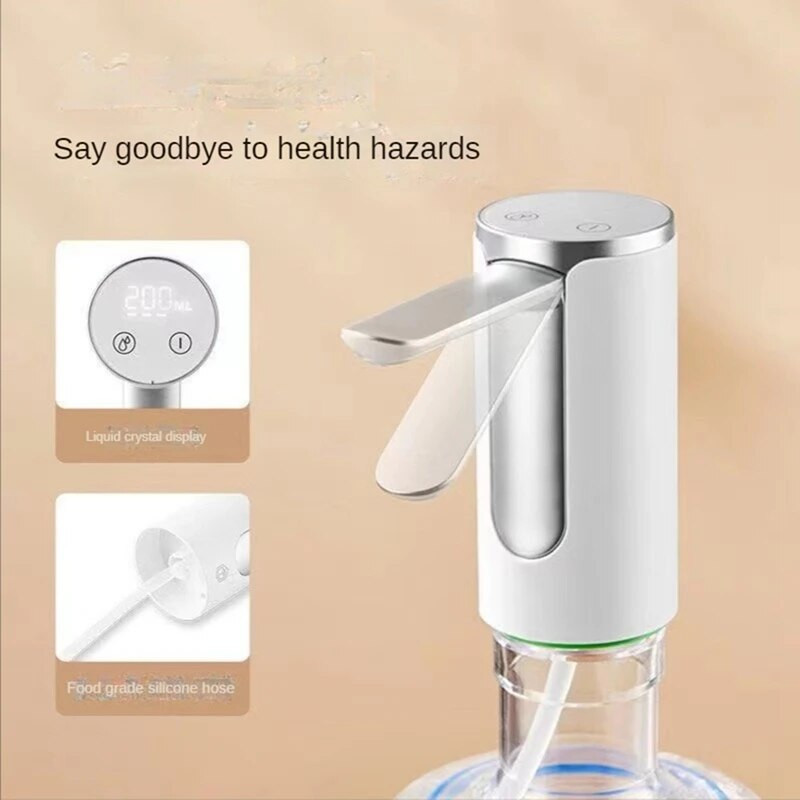 Vandens butelio siurblys Buitinis USB elektrinis sulankstomas vandens siurbimo įrenginys Vandens dozatorius vandens siurblys 5 galonų buteliui