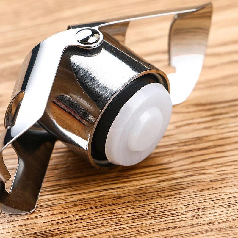 Nerūdijančio plieno šampano butelio kamštis vakuuminiu būdu uždarytas putojančio šampano vyno butelių užsklandos kamščio kamščio dangtelis butelių atidarytuvo įrankis