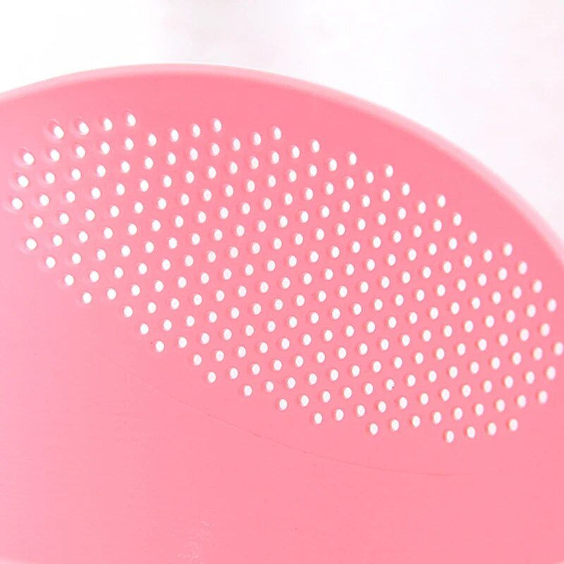 WIKHOSTAR virtuvės ryžių sieto nutekėjimo krepšelis su rankena Daržovių vaisių plovimo krepšelis Vaisių dubens kanalizacijos virtuvės prietaisai