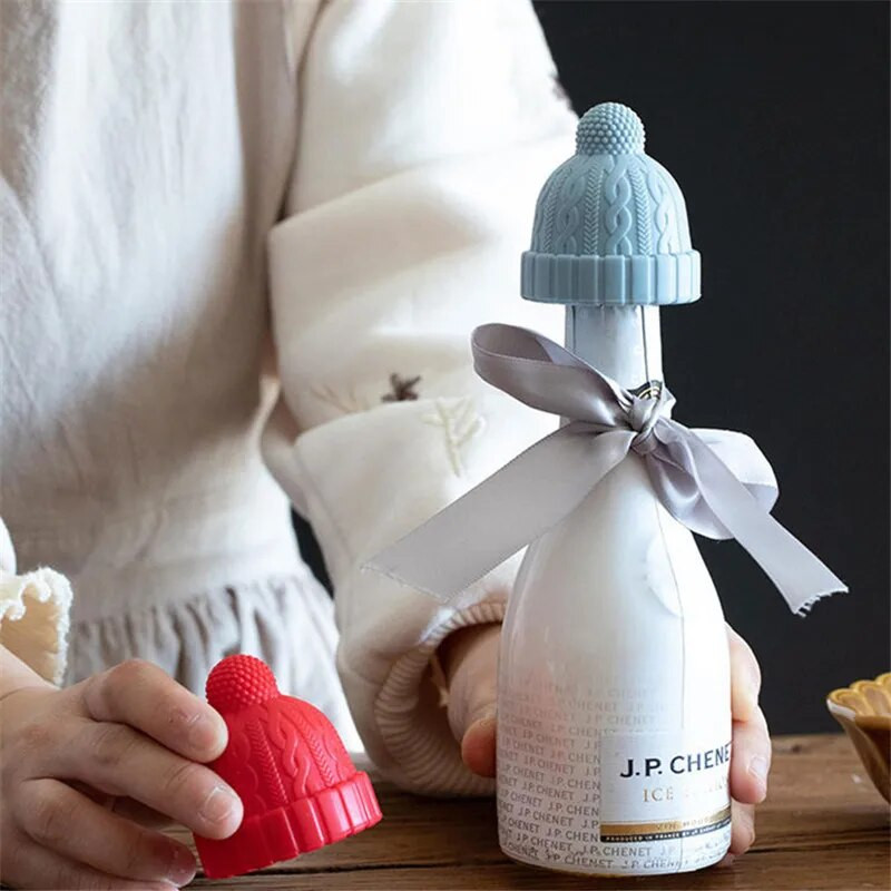 Daugkartinio naudojimo silikoninė skrybėlė vyno kamšteliai šampano alaus butelių kamšteliai gėrimų nepralaidūs sandarikliai kamštelis virtuvės baro priedai