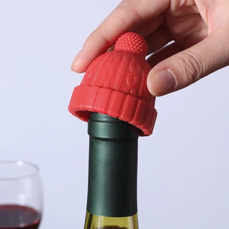 Daugkartinio naudojimo silikoninė skrybėlė vyno kamšteliai šampano alaus butelių kamšteliai gėrimų nepralaidūs sandarikliai kamštelis virtuvės baro priedai