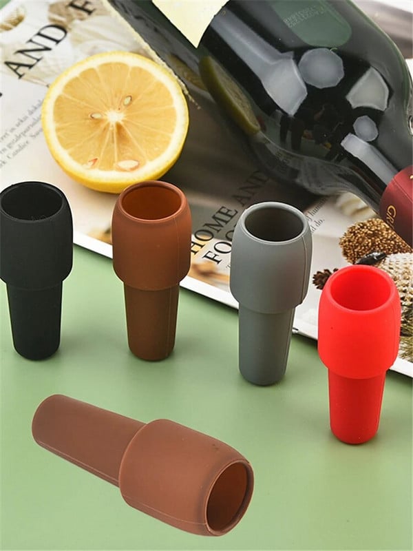 Opri din silicon pentru etanșare pentru sticle de băuturi, dop reutilizabil pentru sticlă de vin spumant pentru păstrarea proaspătă a șampaniei de vin