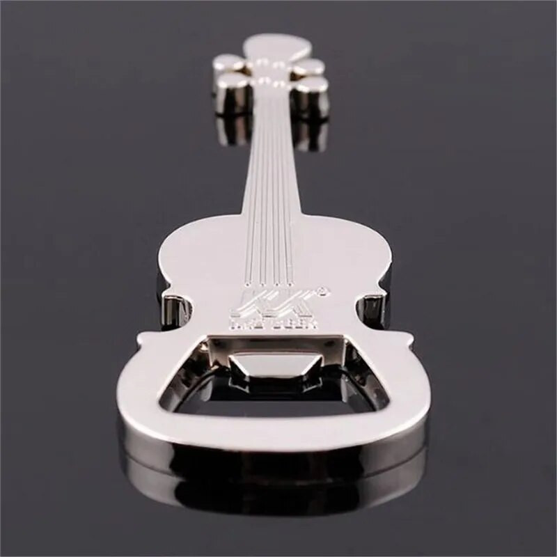 Radošs ģitāras alus pudeļu attaisāmais Mūzikas instrumentu stila aktivitāte Mazas balvas dāvanas metāla pudeļu attaisāmais