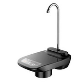 Електрическа водна помпа Автоматичен диспенсър за бутилка вода Черен със стойка Диспенсър за вода