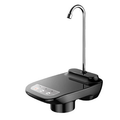 Електрическа водна помпа Автоматичен диспенсър за бутилка вода Черен със стойка Диспенсър за вода