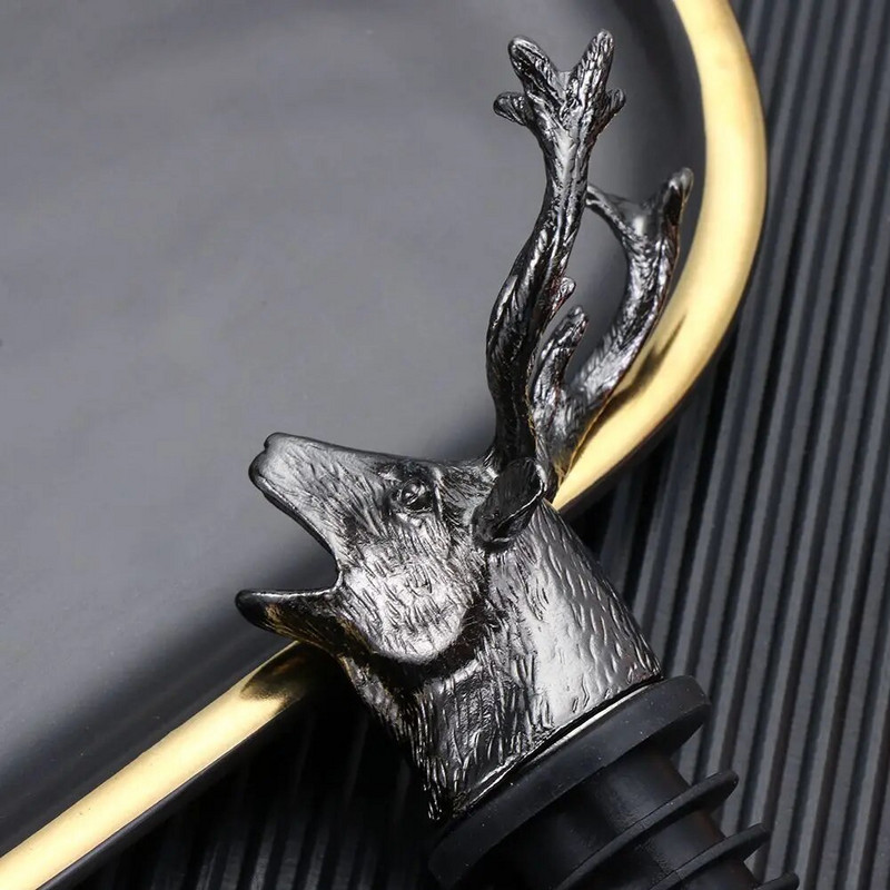 Nova točilica za vino od legure cinka Jelenja glava Unikatni jelenji čepovi boca vina Perlatori za vino Bar Kuhinjski dodatak Ukrasi za božićnu zabavu