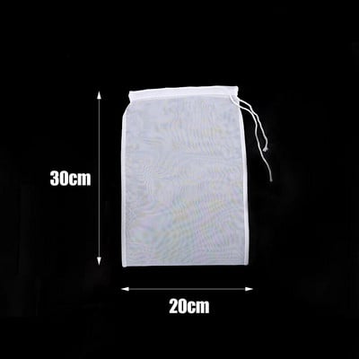 1/5 tk Korduvkasutatav sojapiima veini filtrikott Pähklipiima kott tee kohv jogurti filter Võrk võrk köögitoidu nailon filtrikotid kurn