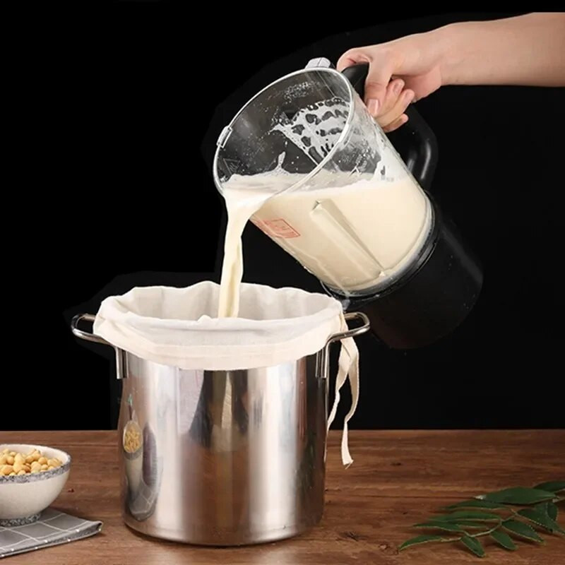 1/5 tk Korduvkasutatav sojapiima veini filtrikott Pähklipiima kott tee kohv jogurti filter Võrk võrk köögitoidu nailon filtrikotid kurn