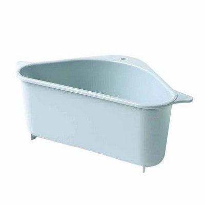 Trikampė kriauklės išleidimo lentyna kanalizacijos lentyna Daugiafunkciniai laikikliai Sucker virtuvės kanalizacijos laikiklis siurbimo puodelis kriauklės lentynos įrankiai