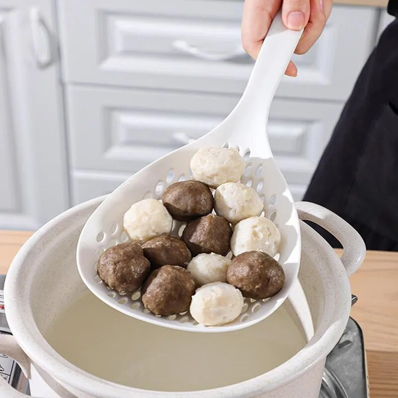 strecurătoare japoneză face găluște linguri de bucătărie mâner lung pentru tăiței lingură linguriță de scufundare hotpot malatang drop