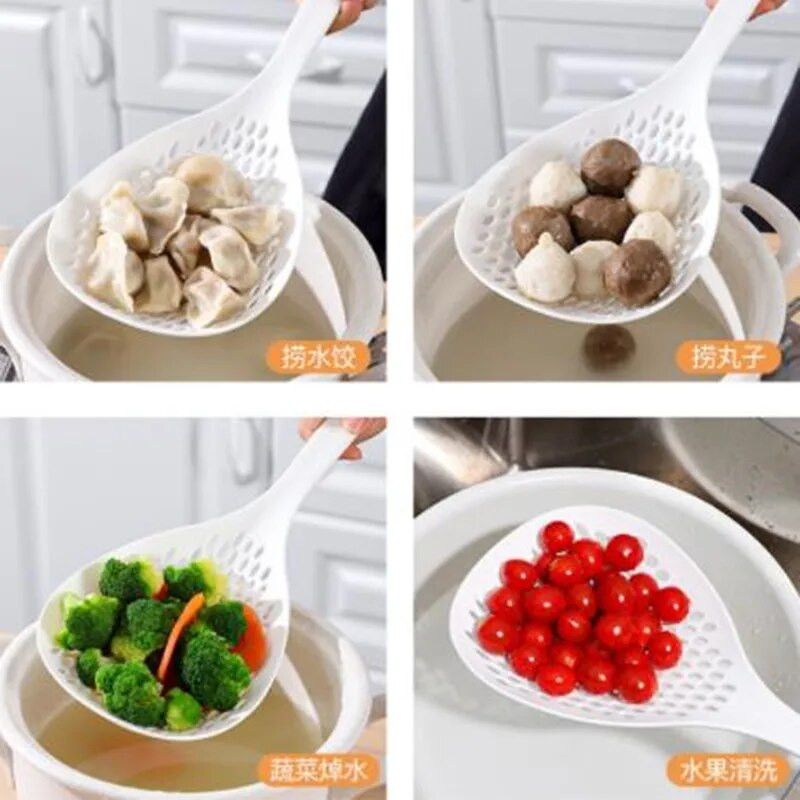 strecurătoare japoneză face găluște linguri de bucătărie mâner lung pentru tăiței lingură linguriță de scufundare hotpot malatang drop