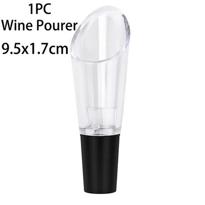 Silikono vyno butelių kamštelių rinkinys Vyno piltuvas vakuuminis dangtelis Daugkartinio naudojimo butelio sandariklio siurblio rinkinys saldainių įrankiai Virtuvės priedai