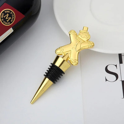 Kalėdų serijos vyno kamštelių juostos vakarėlio dekoravimas Kūrybingos sniego senio formos Šviežiai išsilaikančios vyno šampano kamštelių juostos priedai