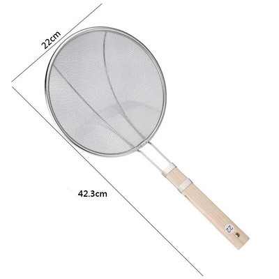 7 dydžių nerūdijančio plieno maisto filtras šaukštai kiaurasamtis skrudintos bulvytės koštuvas makaronų kanalas Virtuvė Maisto gaminimo skimeris indai