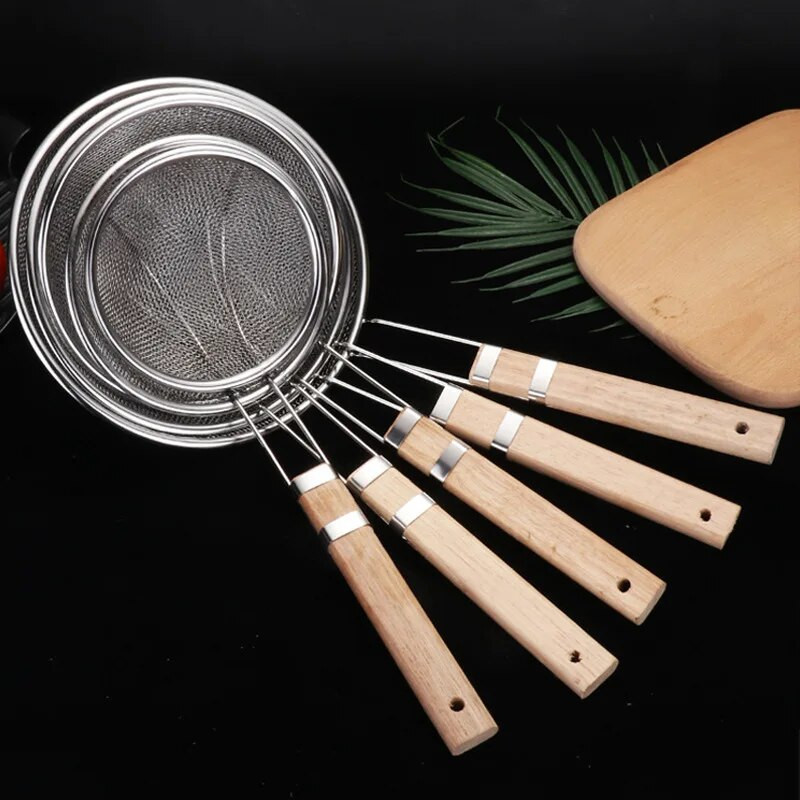 7 dydžių nerūdijančio plieno maisto filtras šaukštai kiaurasamtis skrudintos bulvytės koštuvas makaronų kanalas Virtuvė Maisto gaminimo skimeris indai