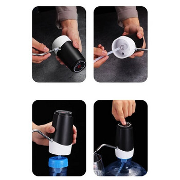 Помпа за бутилка вода Електрическа помпа USB зареждане Автоматична дозатор за пиене Помпа за кухня Къмпинг Работилница