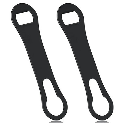 2 vnt plokščias butelių atidarytuvas ir snapelio valiklis, nerūdijančio plieno strypo greitaeigis raktų atidarytuvas, šunų kaulų vyno butelių atidarytuvas namų virtuvėje