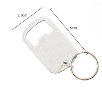 Nerūdijančio plieno butelių atidarytuvas Paprastas gaiviųjų gėrimų vairuotojo raktų pakabukas alaus butelių atidarytuvas