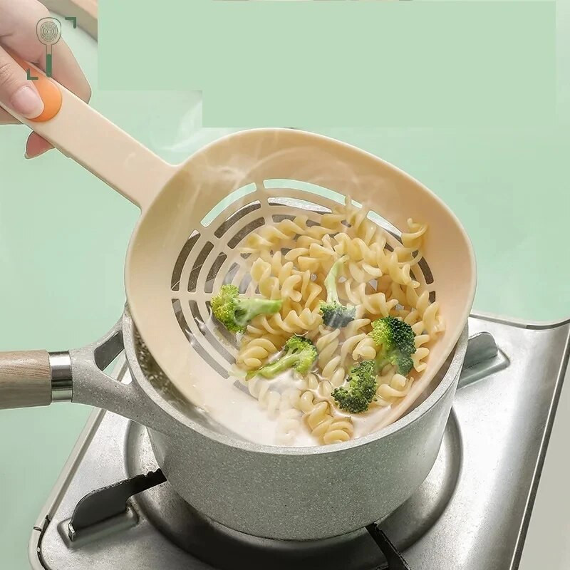 1 gab caurduris nūdeļu karote virtuves makaronu caurduris karote augstas temperatūras izturīgas virtuves piederumi virtuves piederumi