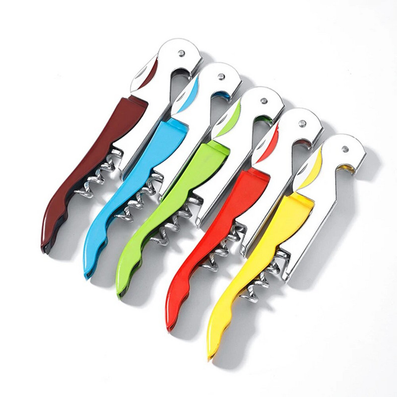 Vyno atidarytuvas Profesionalūs padavėjai Kamščiatraukis 2 viename nerūdijančio plieno butelių atidarytuvas ir folijos pjaustytuvas Dovana vyno mėgėjams