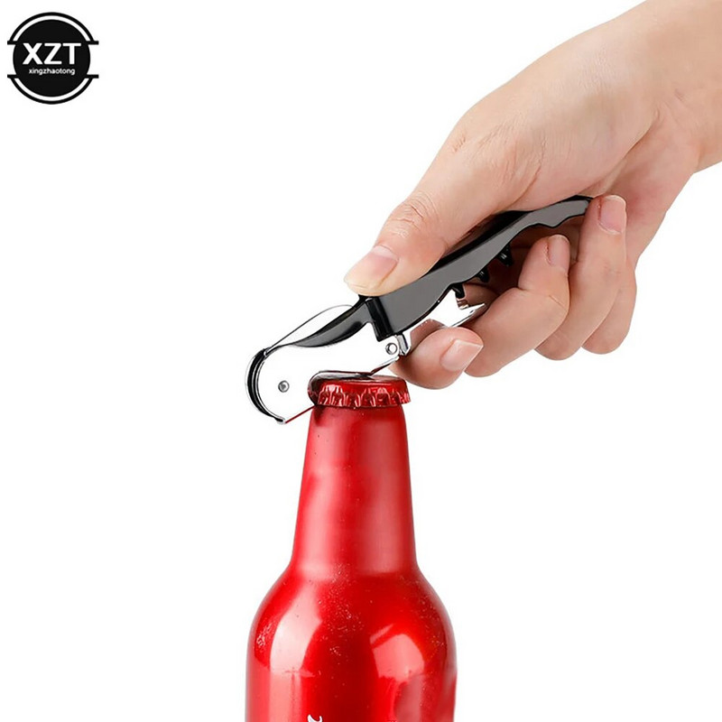 Vyno atidarytuvas Profesionalūs padavėjai Kamščiatraukis 2 viename nerūdijančio plieno butelių atidarytuvas ir folijos pjaustytuvas Dovana vyno mėgėjams