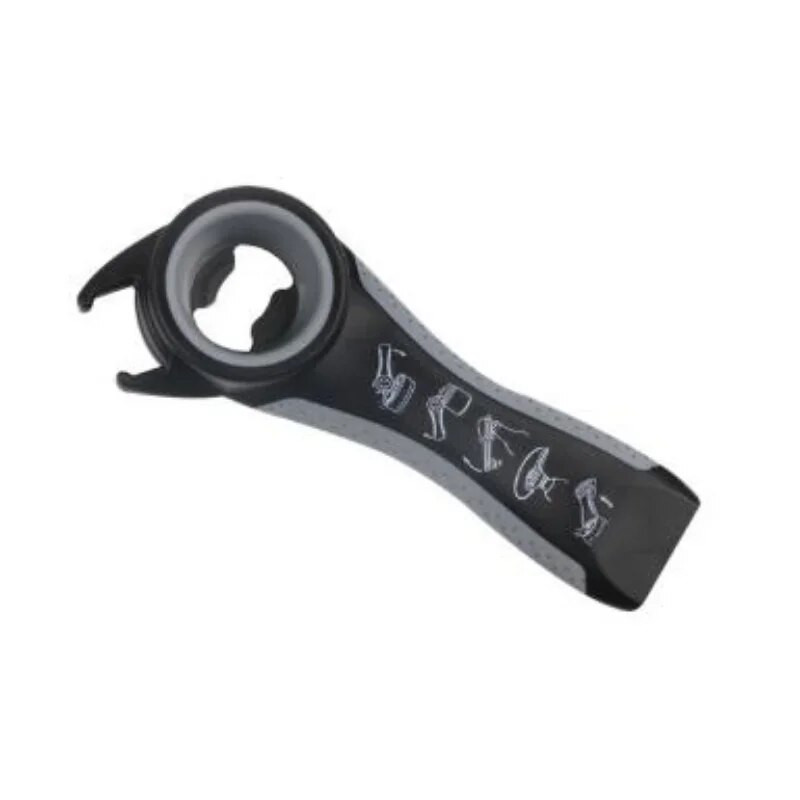 5 az 1-ben fekete multifunkciós rozsdamentes acél műanyag doboz üvegnyitó doboznyitó sörös üdítős üveg kütyü konyhai eszközök