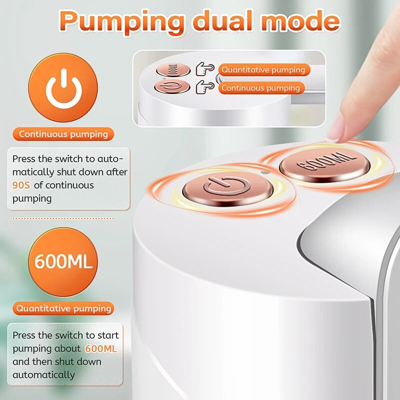 Praktična pumpa za bocu vode USB punjenje Kontrola na dodir Cijevni prekidač za vodu Električni dozator vode za kućnu kuhinju