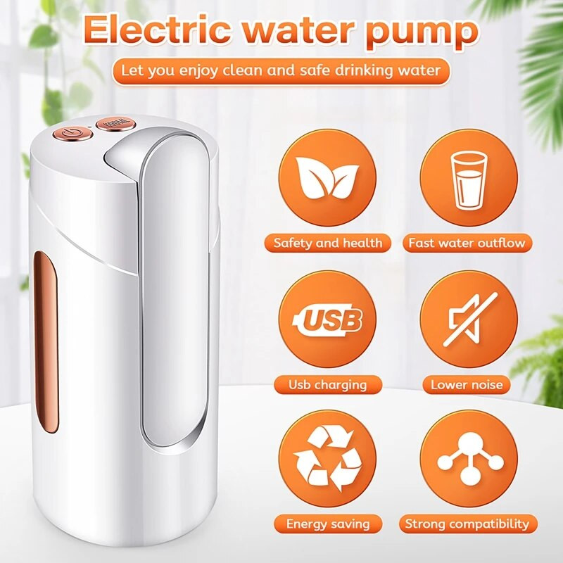 Praktična pumpa za bocu vode USB punjenje Kontrola na dodir Cijevni prekidač za vodu Električni dozator vode za kućnu kuhinju