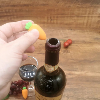 Затварящо устройство за бутилки Аксесоари за уиски с форма на морков Аксесоари за барове за бира и шампанско Коркова тапа за вино Безопасна и здравословна запушалка за бутилки