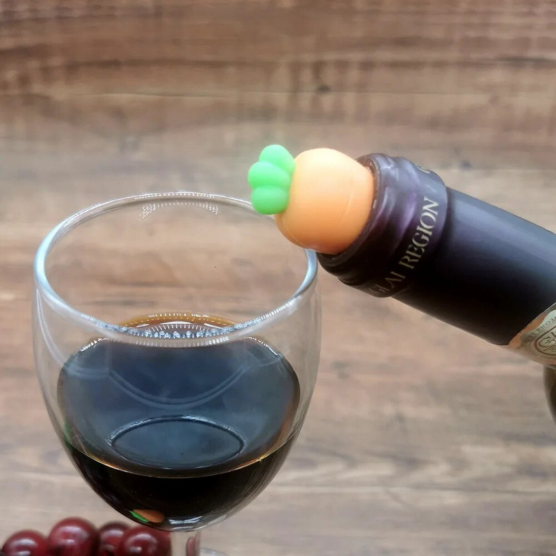 Butelio prispaudėjas Morkos formos viskio priedai Alaus šampano baro priedai Vyno kamštis Saugus ir sveikas butelio kamštis