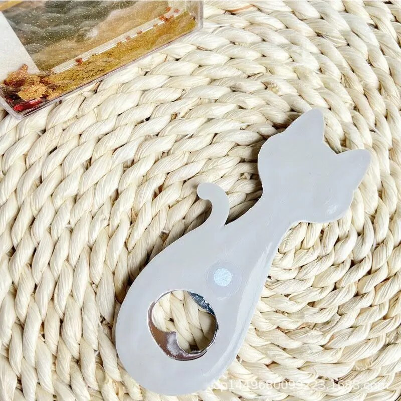 Rožinės katės buteliukų atidarytuvas šaldytuvo lipdukai vestuvių dovanos namų dekoras Black Cat šaldytuvo magnetai Ceative magnetiniai lipdukai šaldytuvui