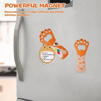 Νέο Ανοιχτήρι μπουκαλιού με νύχια γάτας, σχήμα καρτούν Μαγνητικό ρουφηξικό νύχι ανοιχτήρι μπύρας Μαλακή κόλλα PVC κατσαβίδι ψυγείου