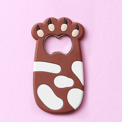 Naujas Fat Cat Claw buteliuko atidarytuvas Animacinio filmo figūrėlė Magnetinis čiulpimo letena Alaus atidarytuvas Minkšti klijai PVC Atsuktuvas Šaldytuvo lipdukai