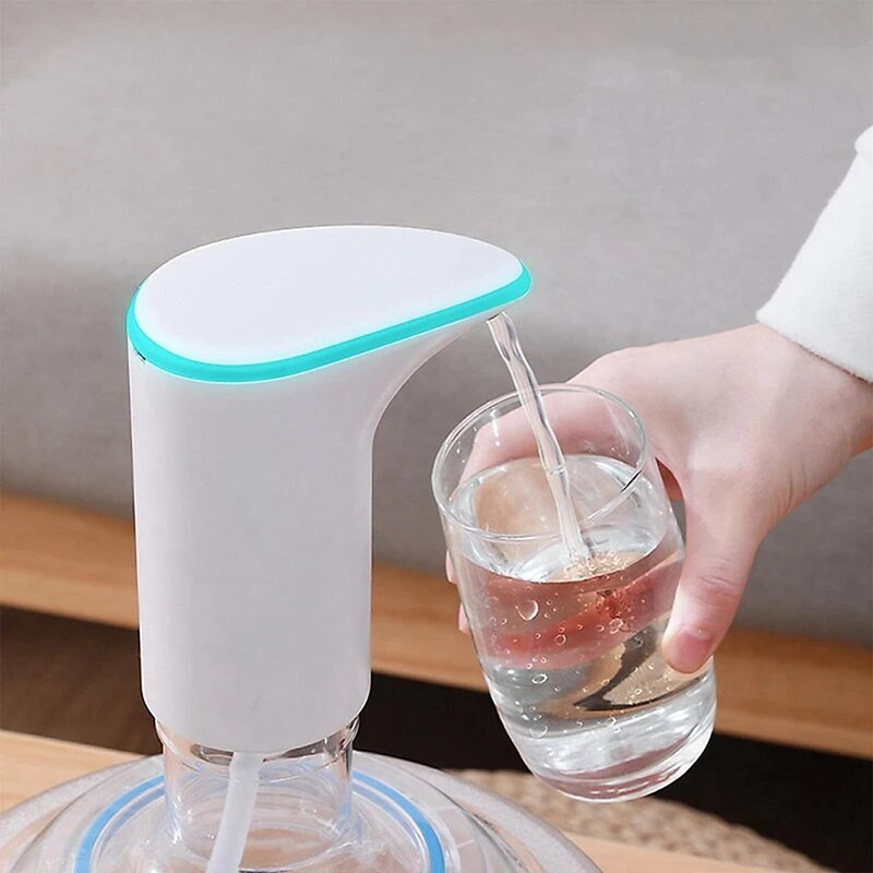 Vandens butelio siurblys, vandens dozatoriaus siurblys vandens ąsočiai USB įkrovimo automatinis vandens butelio jungiklis, skirtas 2-5 galonų buteliui