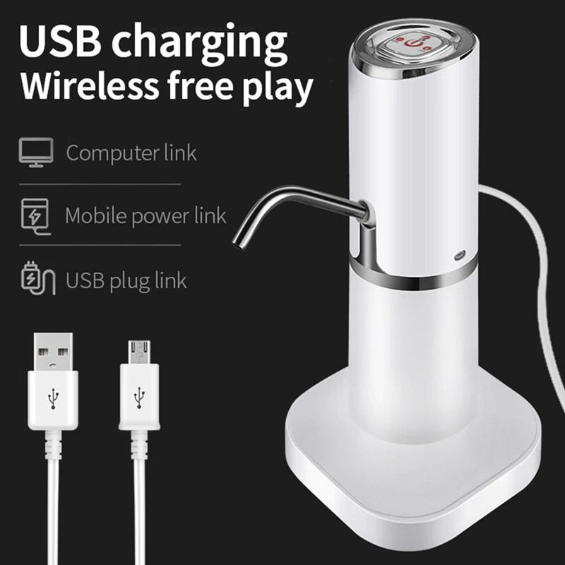Vandens siurblio dozatorius vandens butelio siurblys mini vamzdinis vandens elektrinis siurblys USB įkrovimo automatinis nešiojamas butelio jungiklis