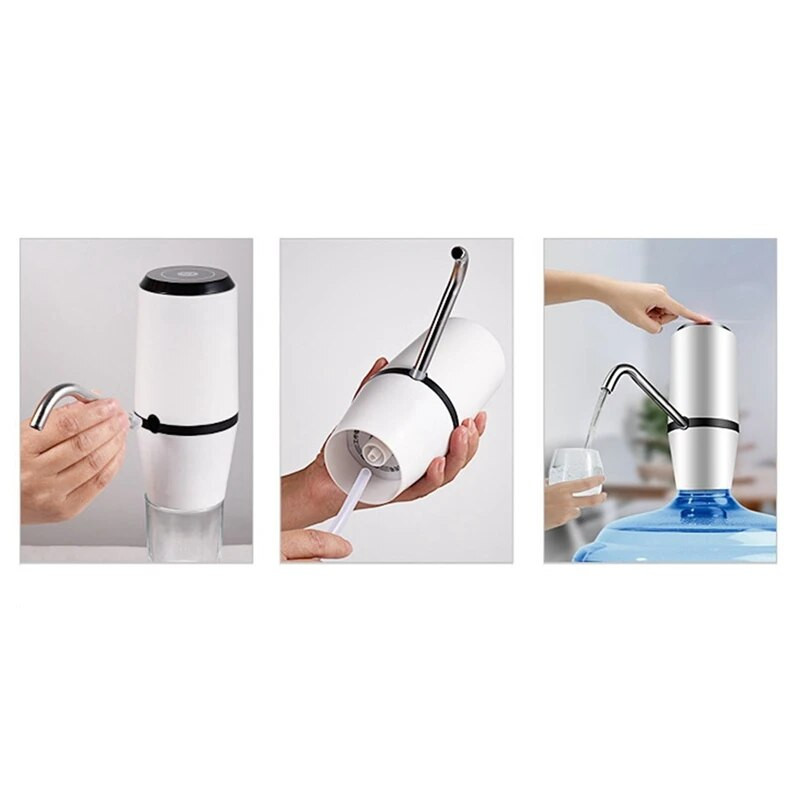 Elektrinis vandens siurblys vandens butelio siurblys nešiojamasis USB įkrovimas automatinis geriamojo vandens dozatoriaus siurblys galonui