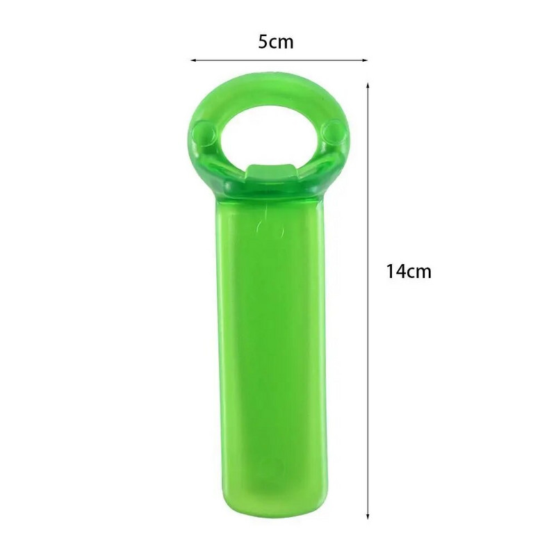 Többszínű topless konzervnyitó műanyag, rövid alakú üvegnyitó, hosszú fogantyú Könnyen használható dugóhúzó gyerekek idősek