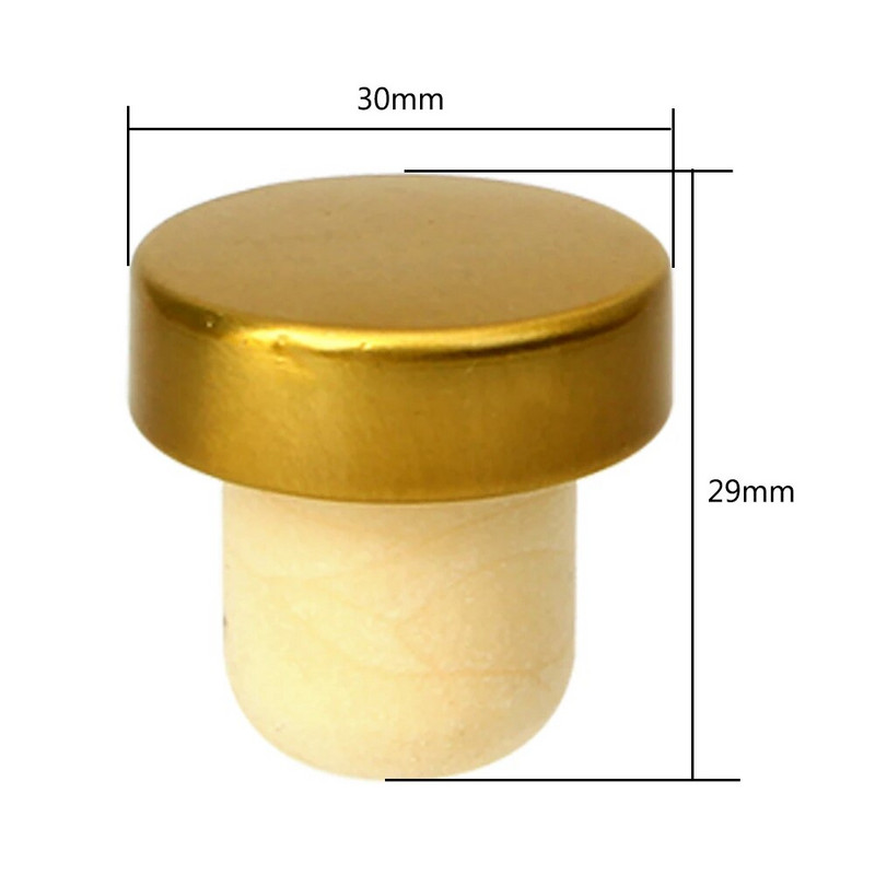 5 vnt / siunta T formos vyno kamštis Guminis butelio dangtelis dangtelis Įrankiai Butelių sandarinimo kamštis Alaus soda kamštienos virtuvės baro reikmenys